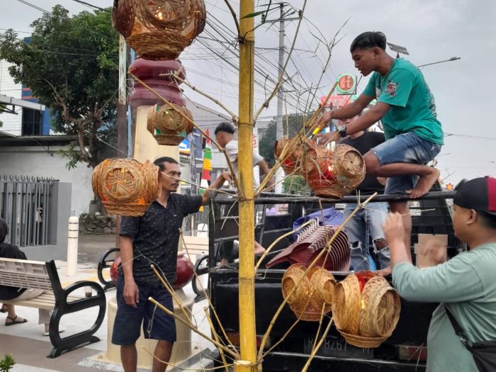 Karang Taruna Bhakti Karya Desa Wonoharjo Ikuti Lomba Dian Kurung