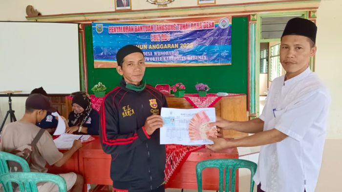 Penyaluran BLT DD Desa Wonoharjo Bulan Januari-Maret