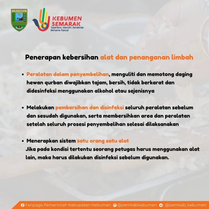 Himbauan Penanganan Daging Qurban Bagi Panitia Penyelenggara dan Penerima Daging Qurban 01