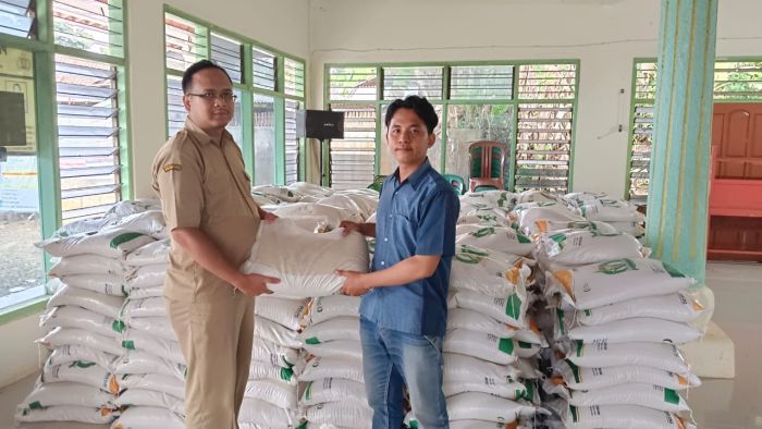Pemdes Wonoharjo Terima Paket Beras CBP 2023