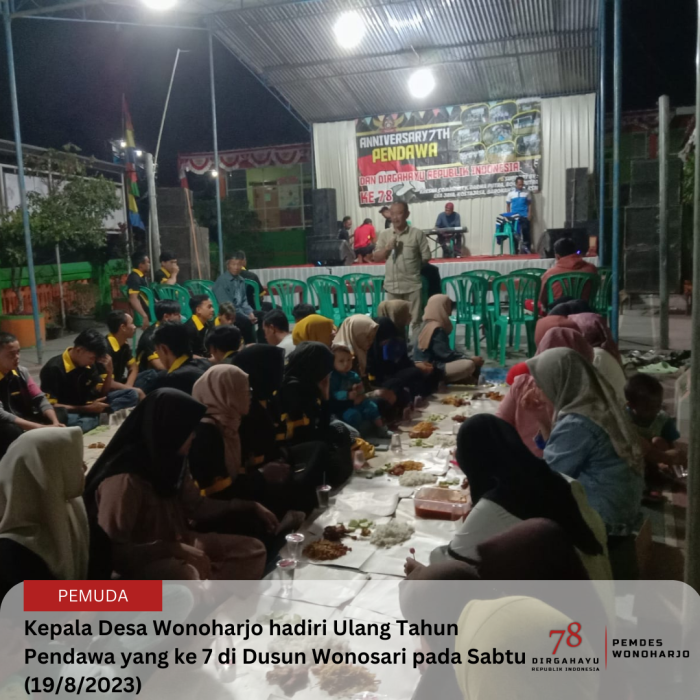 Kepala Desa Hadiri Ulang Tahun Ikatan Pemuda Wonosari