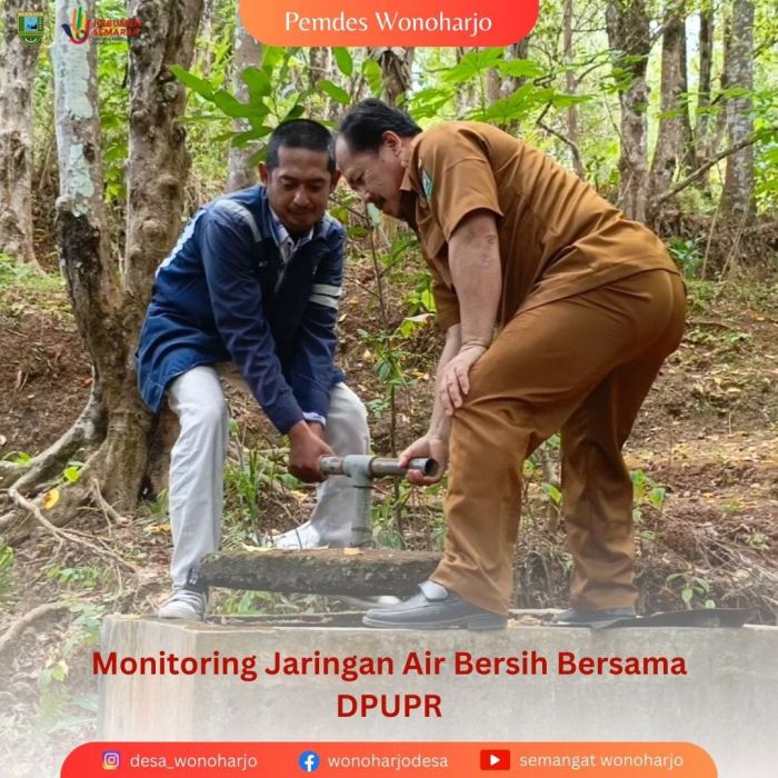 Monitoring Jaringan Air Bersih Desa Wonoharjo