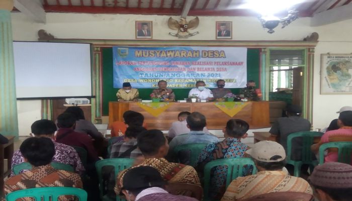 Musyawarah Desa Laporan Pertanggungjawaban Realisasi Pelaksanaan APBDEsa Tahun 2021 01