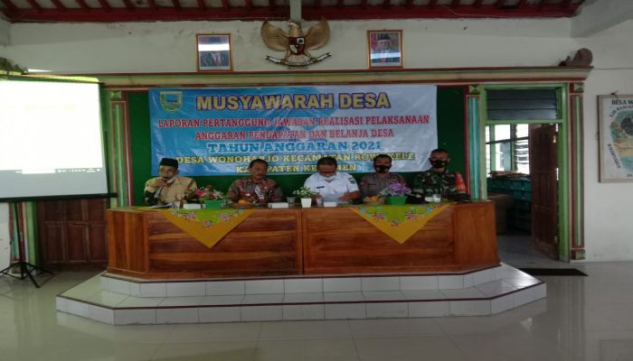 Musyawarah Desa Laporan Pertanggungjawaban Realisasi Pelaksanaan APBDEsa Tahun 2021