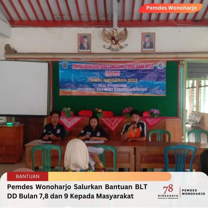 Penyaluran BLT DD Bulan 7 sd 9