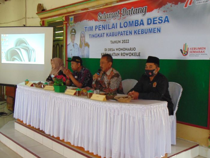 Pemdes Wonoharjo Menerima Kunjungan Tim Penilai Lomba Desa Kabupaten Kebumen 02