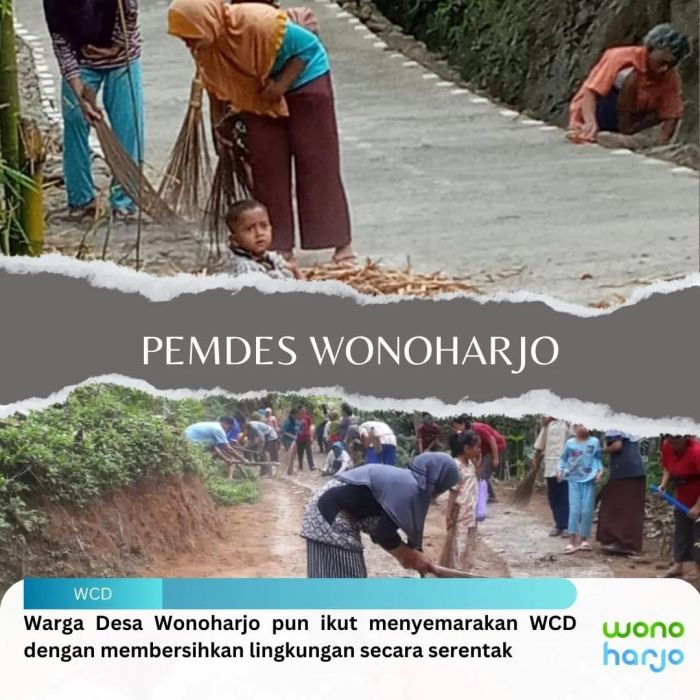 Masyarakat Desa Wonoharjo Semarakkan WCD 02