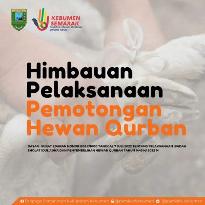 Himbauan Pelaksanaan Pemotongan Hewan Qurban 