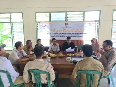 Kepala Desa Wonoharjo Hadiri Rapat Rekapitulasi DPSHP 