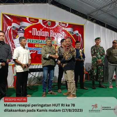 Malam Resepsi Peringatan HUT RI ke 78 Desa Wonoharjo