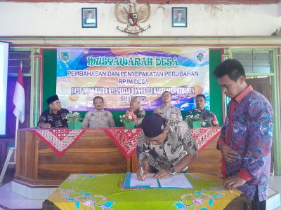 Musrenbang Pembahasan dan Penyepakatan Perubahan RPJM Desa