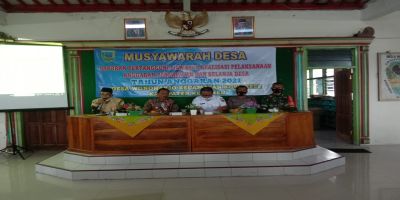 Musyawarah Desa Laporan Pertanggungjawaban Realisasi Pelaksanaan APBDEsa Tahun 2021