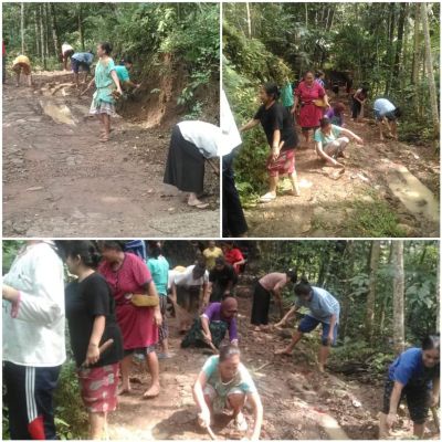 PKK Desa Wonoharjo Melaksanakan Jumat Bersih