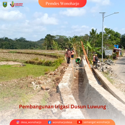 Pembangunan Irigasi Dusun Luwung